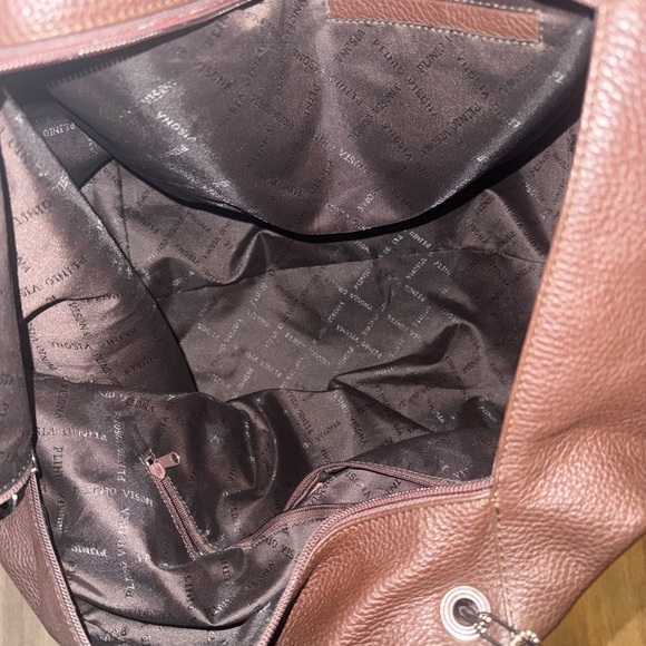 Plinio Visona Vintage Brown Italian Leather Bag - Picture 6 of 11
